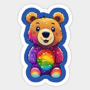 Cute Teddy Bear Design Sticker